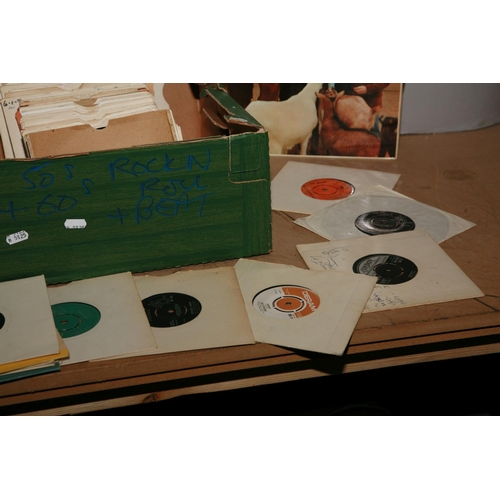 962 - A TRAY CONTAINING OVER TWO HUNDRED 7in SINGLES AND AN LP including Pet Sounds by The Beach Boys ( mo... 