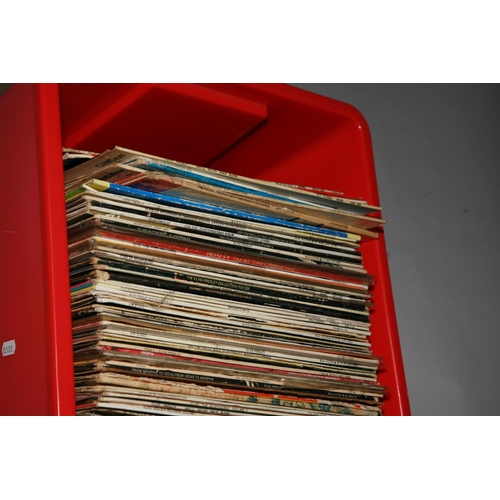 972 - A TRAY CONTAINING APPROX ONE HUNDRED AND TEN LPs BY ELVIS PRESLEY including some originals, some rei... 