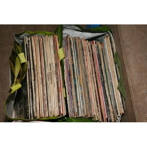 980 - THREE BAGS CONTAINING OVER ONE HUNDRED AND FIFTY LPs AND 12in SINGLES including Octopus by Gemtle Gi... 