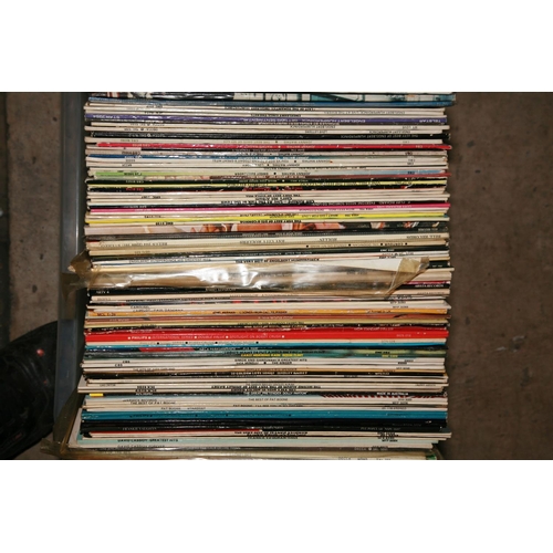 988 - A TRAY CONTAINING APPROX ONE HUNDRED AND FIFTY LPs including a quantity of Gilbert and Sullivan, Shi... 