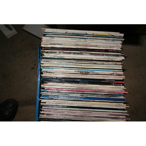 997 - A TRAY CONTAINING OVER ONE HUNDRED AND SIXTY LPs including Madonna, Dionne Warwick, Skids, The Voice... 