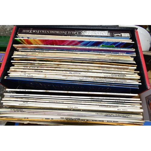 389 - A COLLECTION OF ASSORTED 1950-1970'S L.PS AND 45RPM RECORDS, to include over forty LP records by art... 