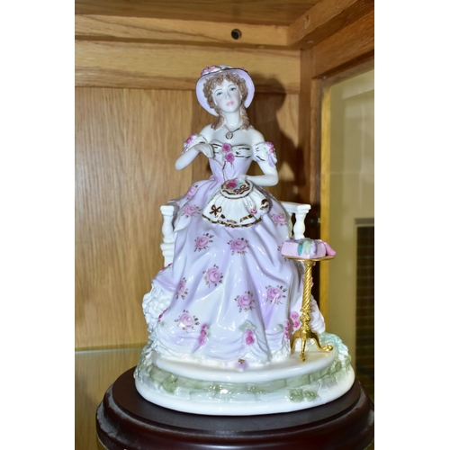 492 - A SET OF FOUR ROYAL WORCESTER FOR COMPTON & WOODHOUSE LIMITED EDITION FIGURES 'THE GRACEFUL ARTS', c... 