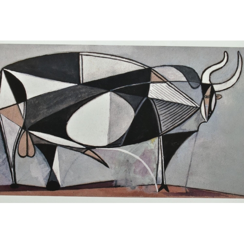 503 - A QUANTITY OF PAINTINGS AND PRINTS ETC, to include a limited edition Pablo Picasso print 'Taureau' 6... 