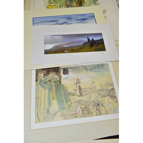 519 - A SMALL QUANTITY OF PAINTINGS AND PRINTS, to include a limited edition William Russell Flint print '... 