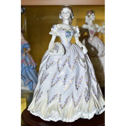 528 - FIVE ROYAL WORCESTER AND COALPORT FIGURINES, comprising Royal Worcester for Compton & Woodhouse: The... 