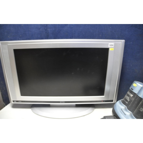 1059 - A FUNAI LCD-B2706 27in TV with no remote along with Panasonic MC-E8024 vacuum cleaner (both PAT pass... 