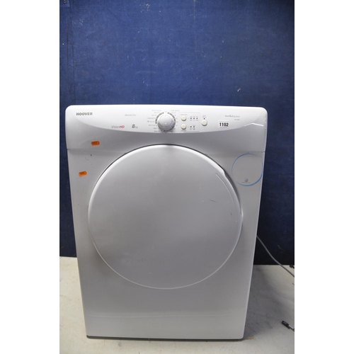 1102 - A HOOVER VHV-680C TUMBLE DRYER measuring width 60cm x depth 60cm x height 84cm (PAT pass and working... 