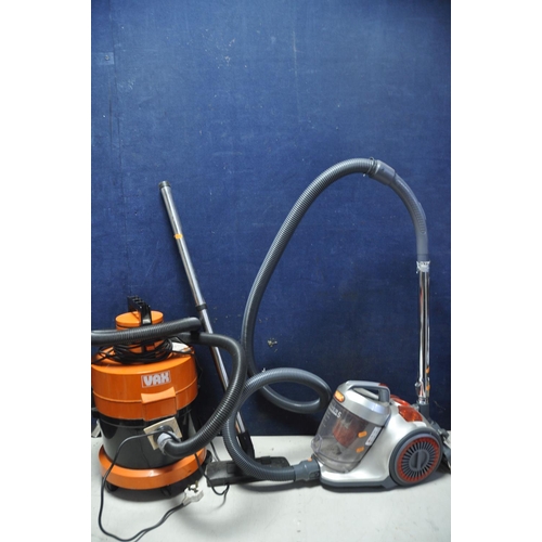 1104 - A VAX 121 VACUUM CLEANER some damage to pipe along with a Vax C88-P5-B vacuum cleaner (both UNTESTED... 