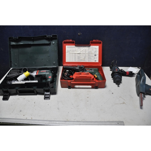 1125 - A METABO SBE750 DRILL in original case with 110v plug along with a Bosch CSB 700-2RE drill in origin... 