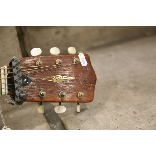 887 - A JOHN GREY AND SONS ROY SMECK SUPER BANJO in fibre case and a vintage Dreadnaught shaped acoustic g... 