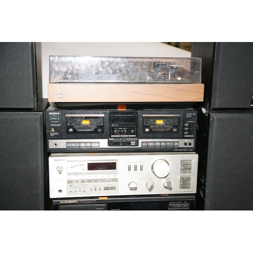 899 - A COMPONANT HI FI consisting of a pair of Celestion DL8 speakers, a pair of DL6 speakers, a pair of ... 