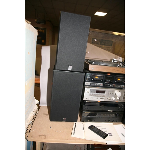 899 - A COMPONANT HI FI consisting of a pair of Celestion DL8 speakers, a pair of DL6 speakers, a pair of ... 