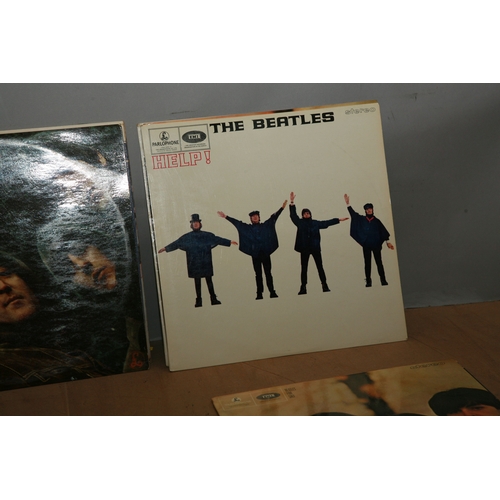 954 - SIX EARLY LPs FROM THE BEATLES comprising of  Please,Please Me (6th pressing), With the Beatles (1st... 