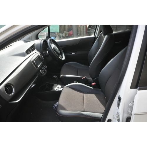 1001 - A  2012 TOYOTA YARIS SR VVT-1 CVT 5 DOOR HATCHBACK CAR in white with 1329cc petrol engine, automatic... 