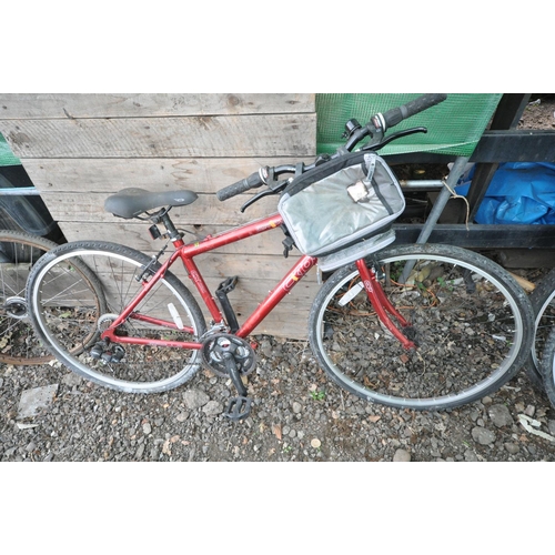 1004 - A RED APOLLO CX URBAN MOTION GENTLEMANS BICYCLE, with a 18   frame and Shimano Grip shift max gears