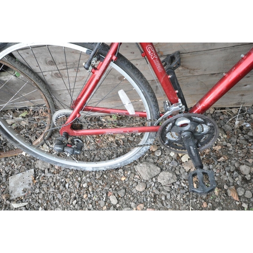 1004 - A RED APOLLO CX URBAN MOTION GENTLEMANS BICYCLE, with a 18   frame and Shimano Grip shift max gears