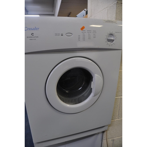 1052 - A CRUSADER CT51V TUMBLE DRYER measuring width 60cm x depth 58cm x height 84cm (PAT pass and working)