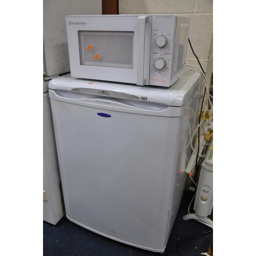 1053 - A HOTPOINT RLA30P UNDERCOUNTER FRIDGE measuring width 60cm x depth 60cm x height 85cm along with a R... 