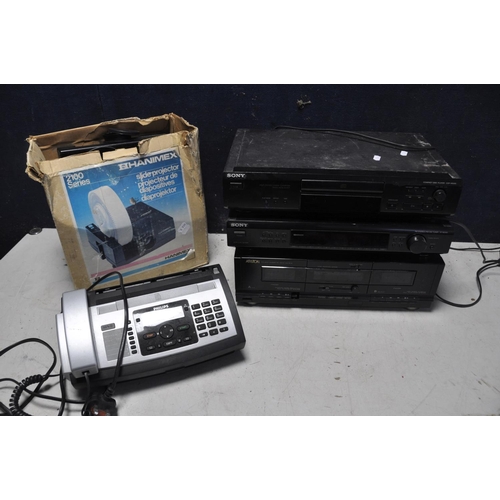 1054 - A SELECTION OF ELECTRICAL EQUIPMENT to include a Sony STSE500 FM/am tuner, Sony CDPXE220 cd player, ... 