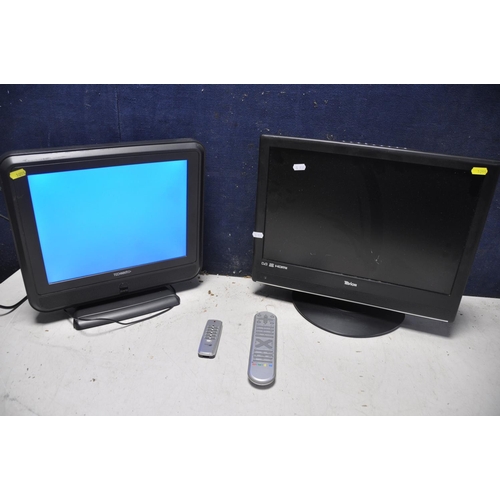 1055 - A TECHNIKA LCD15ID-107 15in TV (PAT pass and working) along with a Tevion 1923DT 19in TV no power ca... 