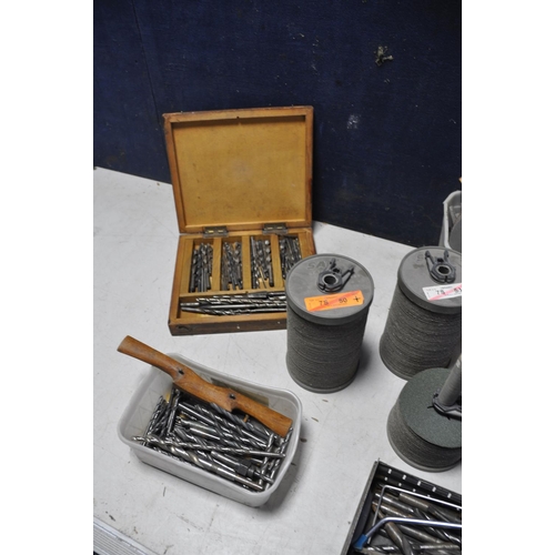 1082 - A COLLECTION OF DRILL BITS a large quantity of drill bits along with a collection of Sait sanding di... 