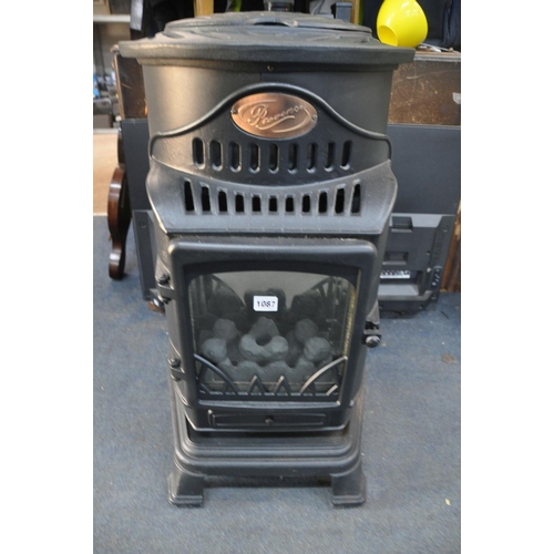 1087 - A PROVENCE GAS HEATER with coal window gas not included (UNTESTED)