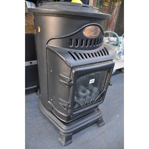 1087 - A PROVENCE GAS HEATER with coal window gas not included (UNTESTED)