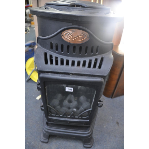 1088 - A PROVENCE GAS HEATER with coal window gas not included (UNTESTED)