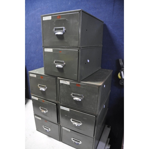 1089 - THREE PAIRS OF VETERAN SERIES FILING CABINETS (in good condition)