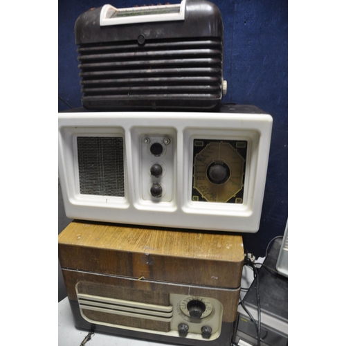 1090 - A LARGE COLLECTION OF VINTAGE ADIO EQUIPMENT to include Decca CR-1100 radio, vintage Baird radio, vi... 