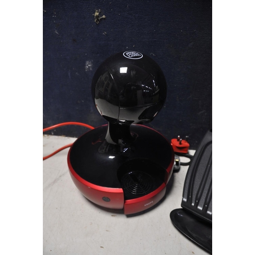 1096 - A DOLCE GUSTO KP350 KRUPS COFFEE MACHINE along with a George Foreman grill 18471 (both PAT pass and ... 