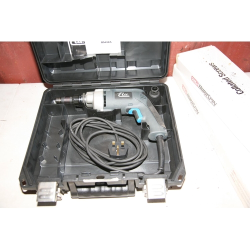 1107 - A CASED ELU BK45EK 240v SCREWDRIVER with three boxes of Senco Collated Screws (looks unused but unte... 