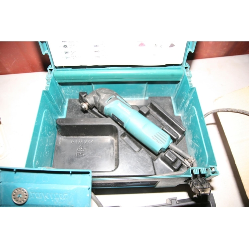 1117 - A MAKITA 240v TM3000CJ12 MULTI TOOL in case with accessories (untested)