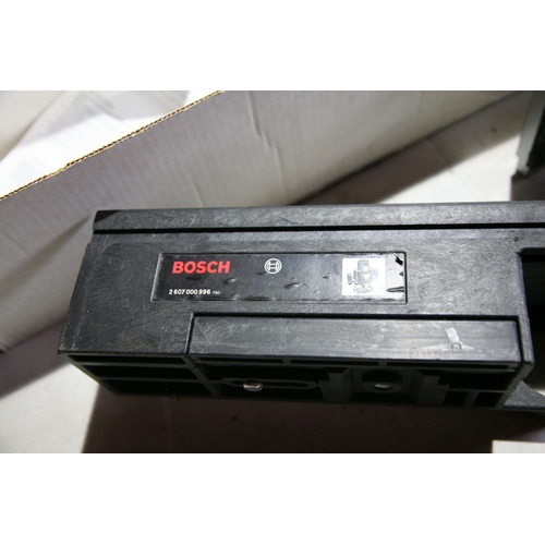 1130 - A BOSCH ADV 82 PLANER THICNESSER ATTACHMENT and a boxed Bosch router fence (2)