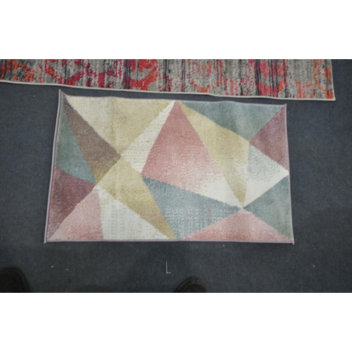 1234 - A RECTANGULAR CASA COLLECTION RUG, length 170cm x width 120cm, and a smaller rug (good condition) (2... 