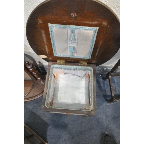 1239 - A MID CENTURY WALNUT DEMI LUNE SINGLE DOOR DISPLAY CABINET, with two glass shelves, on cabriole legs... 