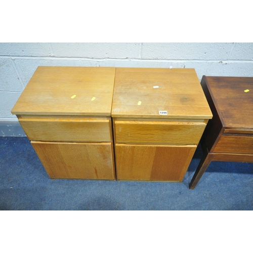 1249 - A SELECTION OF OCCASIONAL FURNITURE, to include a pair of bedside cabinets, with a single drawer and... 