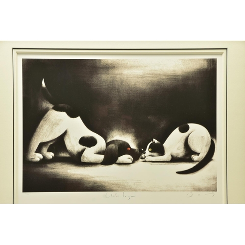 309 - DOUG HYDE (BRITISH 1972) 'CLOSE TO YOU', a signed limited edition print depicting a cat and a dog no... 