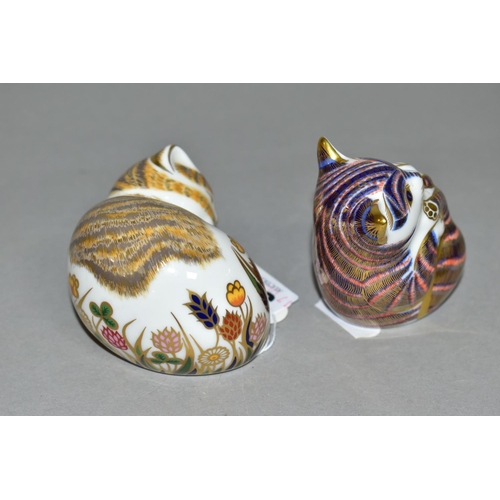 341 - TWO ROYAL CROWN DERBY PAPERWEIGHTS, comprising 'Lavender' a signature edition of 1500 for Govier's o... 