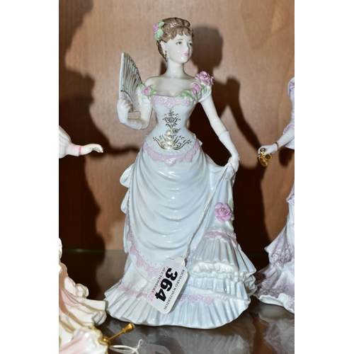 364 - THREE COALPORT FOR COMPTON & WOODHOUSE LIMITED EDITION LADY FIGURES, comprising 'Femmes Fatales - Li... 