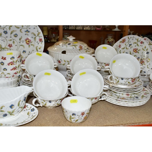 429 - A ROYAL DOULTON/ MINTON 'TAPESTRY' S770 PATTERN DINNER SET, comprising two covered tureens, two grav... 