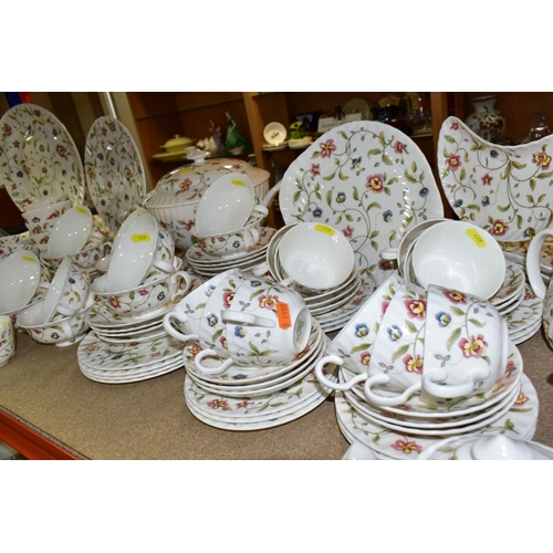 429 - A ROYAL DOULTON/ MINTON 'TAPESTRY' S770 PATTERN DINNER SET, comprising two covered tureens, two grav... 