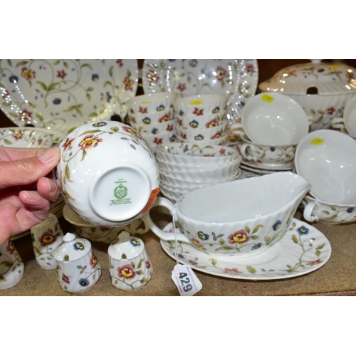 429 - A ROYAL DOULTON/ MINTON 'TAPESTRY' S770 PATTERN DINNER SET, comprising two covered tureens, two grav... 