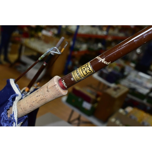 484 - A GROUP OF VINTAGE 'HARDY' FISHING RODS, comprising a Hardy 275cm two piece 9 weight fly rod in orig... 