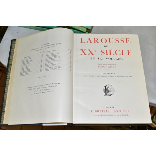 490 - BOOKS, foreign language publications comprising six volumes of Larousse Du XXe Sciecle, published in... 