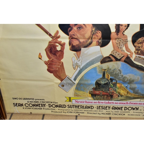 512 - THE FIRST GREAT TRAIN ROBBERY' 1978 PROMOTIONAL FILM POSTER, starring Sean Connery, Donald Sutherlan... 