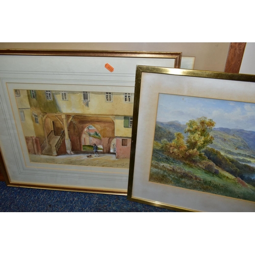 531 - SIX 19TH AND 20TH CENTURY WATERCOLOURS, comprising Ralph Morley (19th / 20th century) 'Thirlmere' a ... 