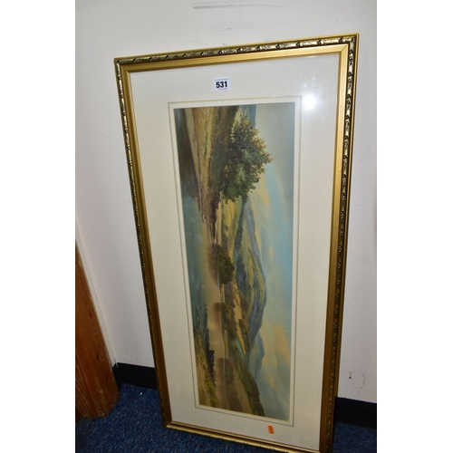 531 - SIX 19TH AND 20TH CENTURY WATERCOLOURS, comprising Ralph Morley (19th / 20th century) 'Thirlmere' a ... 