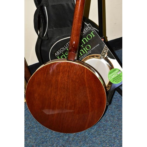 535 - A KODA TENOR BANJO, with Remo Weatherking head, total length 87cm, length of neck including headstoc... 